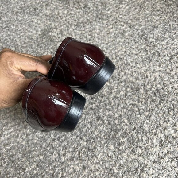 SAS Women's Metro Horsebit Patent Leather Loafer Shoes Burgundy Red Size 6 W - Picture 6 of 11